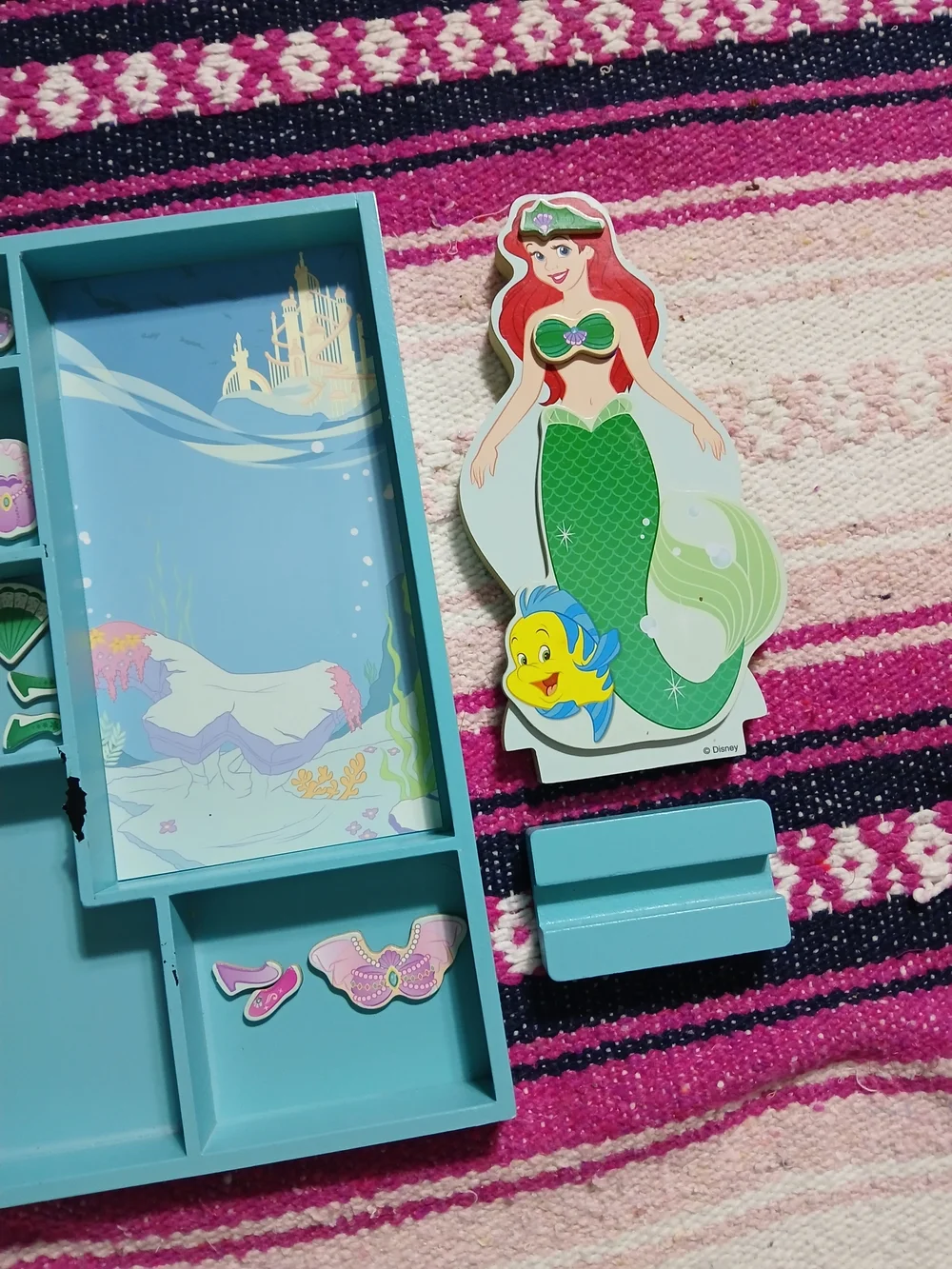 Melissa & Doug Disney’s The Little Mermaid Ariel Magnetic Dress-Up 30-Piece Play